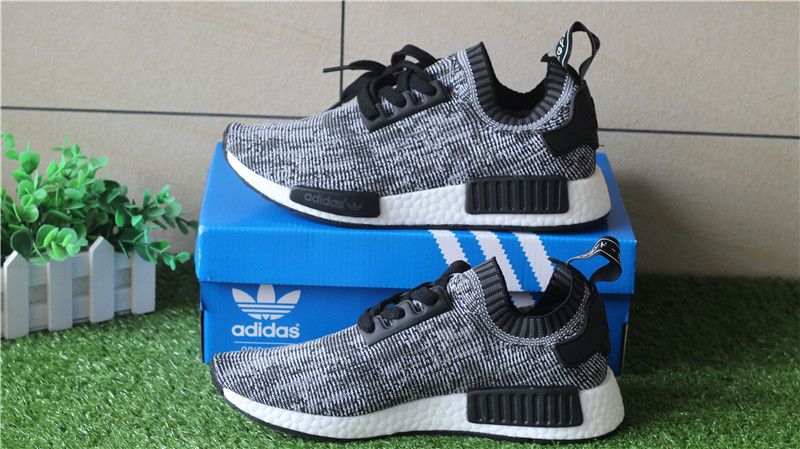 Adidas NMD R1 Primeknit Grey Black Mottled